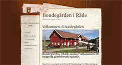 Desktop Screenshot of bondegaarden.no